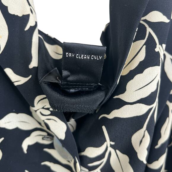 Vintage 90's VIRGO Floral Black Button Front Maxi Dress - Picture 10 of 10